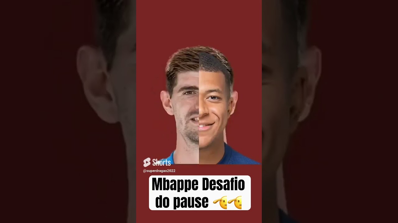 Desafio do pause com Mbappe 🫡 #shorts