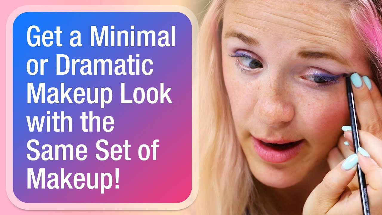 Type 1: How to Get a Minimal Makeup Look & a Dramatic Look (with the Same Products)