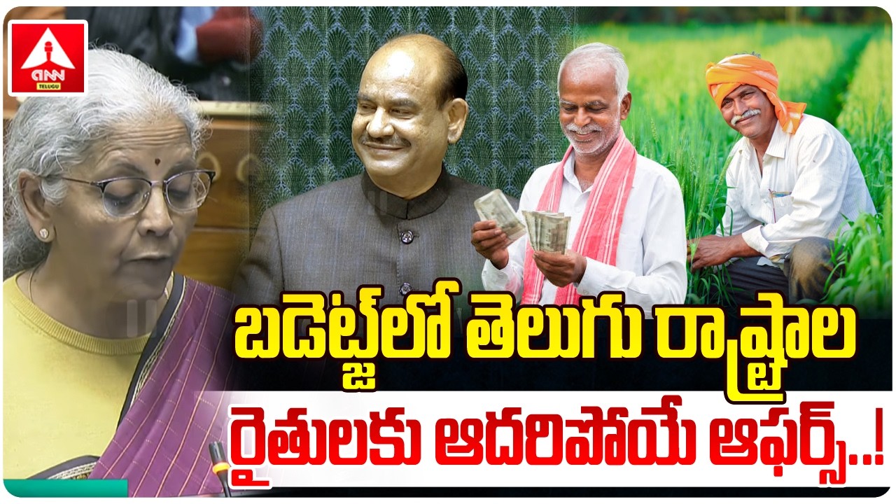 బడ్జెట్ లో తెలుగు రాష్ట్రాల రైతులకు ఆదరిపోయే ఆఫర్స్..! | NirmalaSitharaman Good News to Farmers