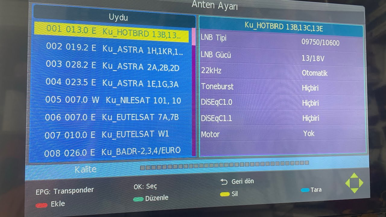 DİJİTSU 32 D7000 kanal yükleme