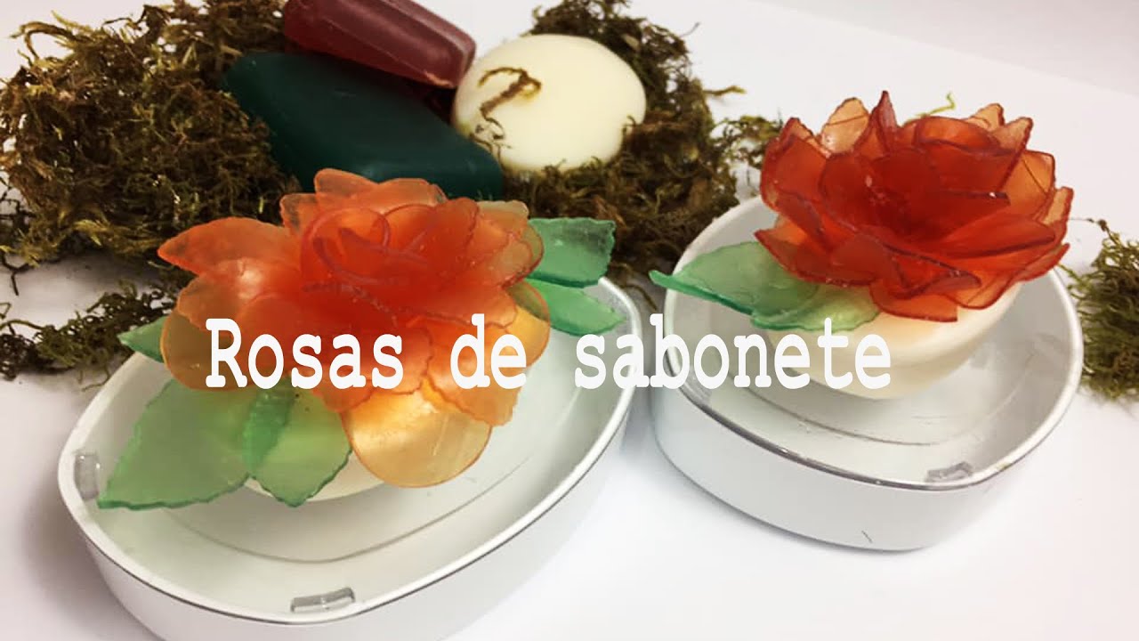 COMO FAZER ROSAS DE SABONETES