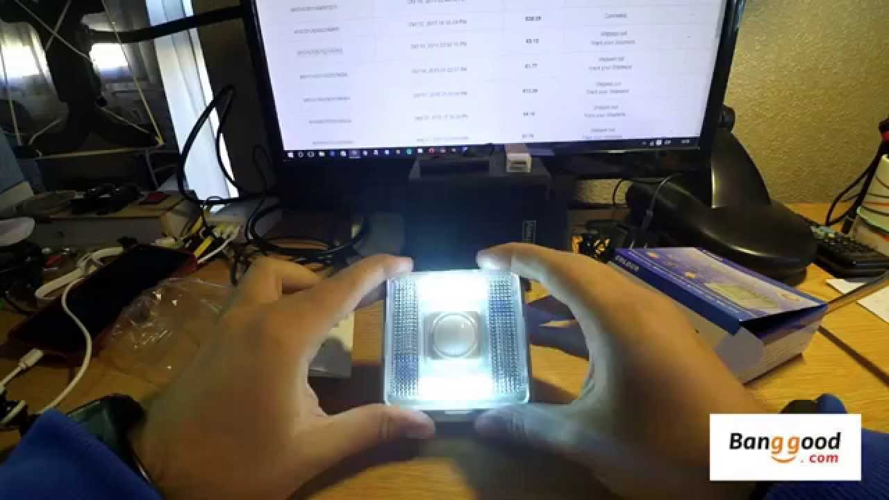 Luz led con detector de movimiento a pilas / Auto 8 LED Light PIR Sensor Motion Detector