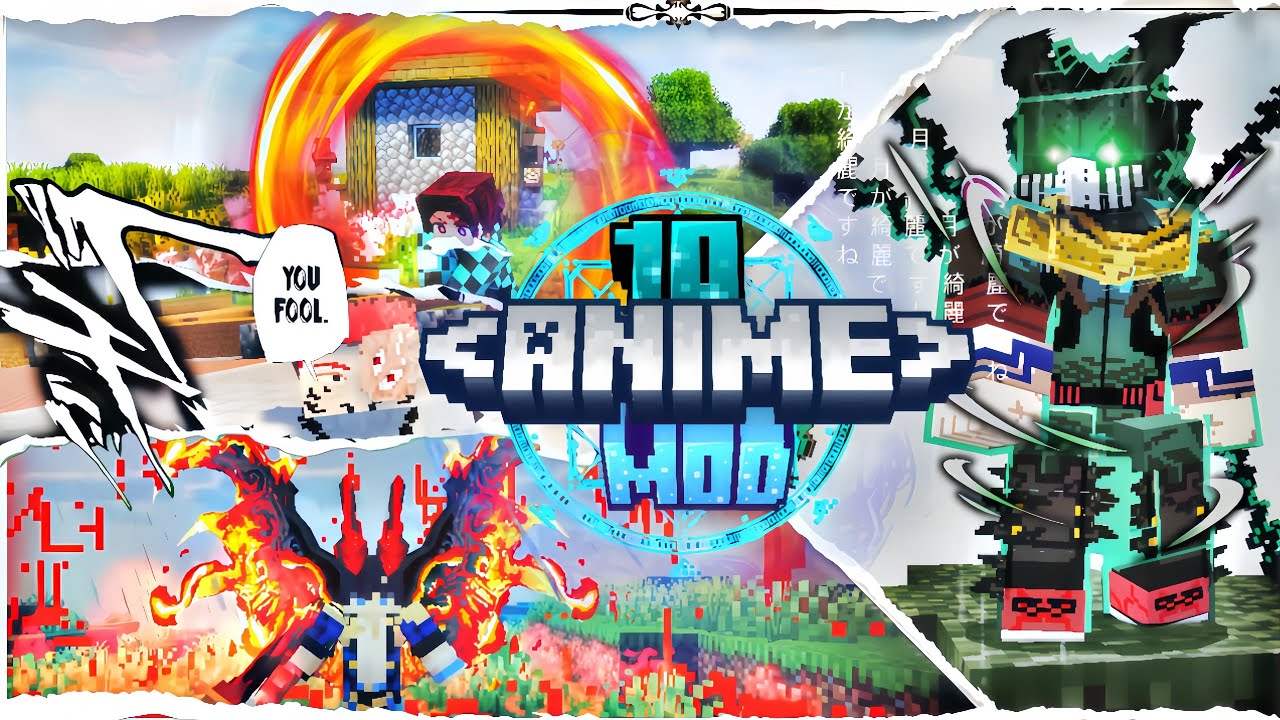 10 Addon Anime MCPE yang mengubah Minecraft jadi Anime RPG Fantasy 