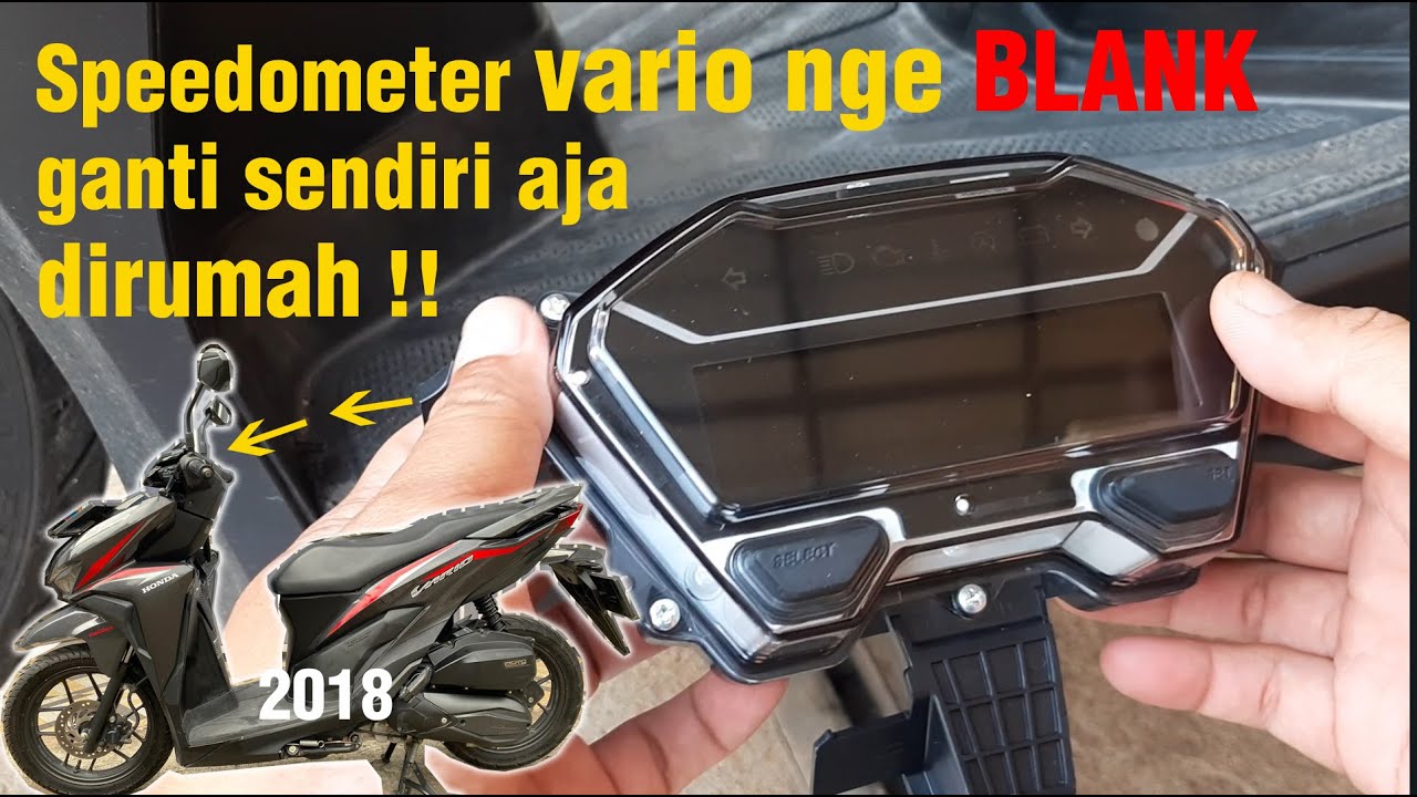 CARA mengganti SPEEDOMETER vario 125 ( sendiri pun bisa )