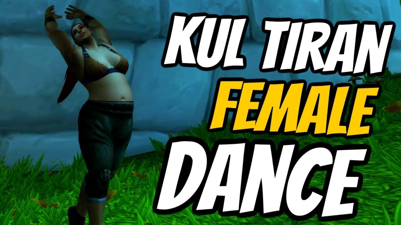 Kul Tiran Human Female NEW Dance Animation | WoW Patch 8.1.5 | World of Warcraft Battle For Azeroth