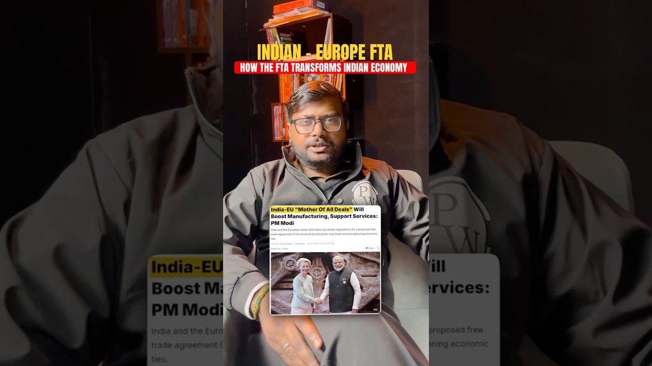 FTA India Europe 💰| India EU Summit 2026 | India -  EU FTA bashes Trump Tariff 