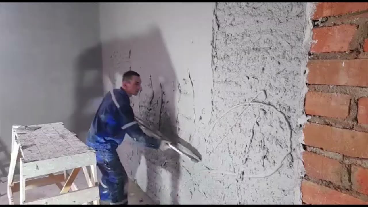 Механизированная штукатурка под шпаклёвку
