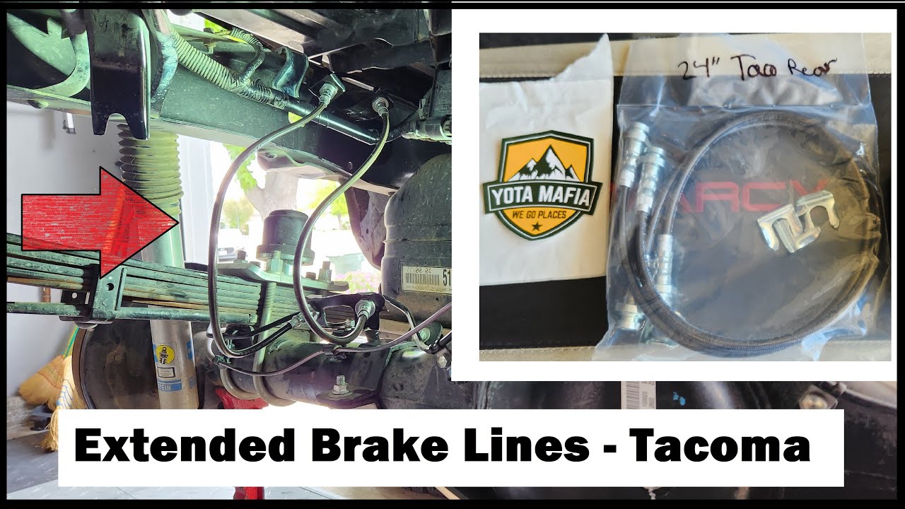 YotaMafia Extended Rear Brake Lines - Toyota Tacoma