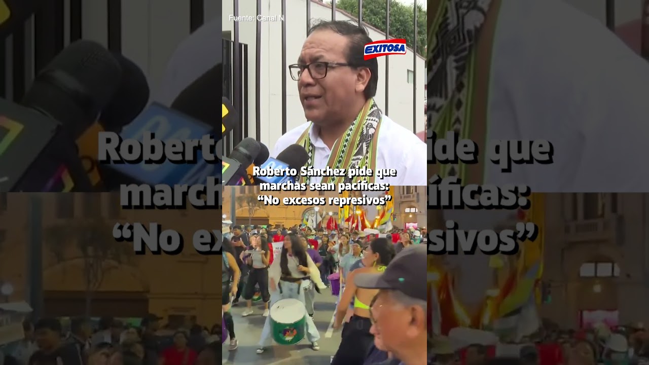 🔴🔵 S&aacute;nchez pide resguardo policial para marcha del 19 de junio y exige evitar excesos represivos