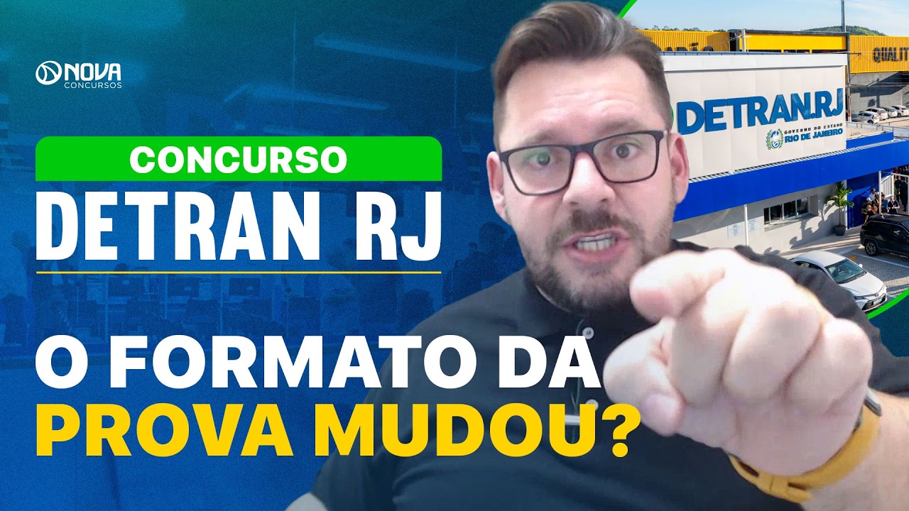 Concurso Detran RJ 2026 | Formato da prova e o que vai cair!🚨