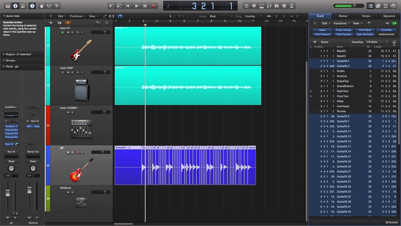 Logic Pro: Tighten Guitar & Bass Performances Without Flex Audio