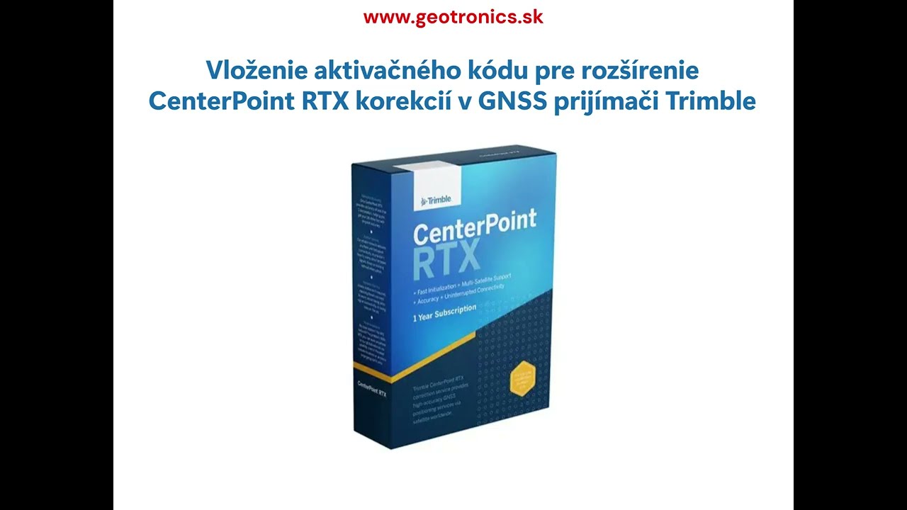 Roz&scaron;&iacute;renie Trimble CenterPoint RTX korekci&iacute;