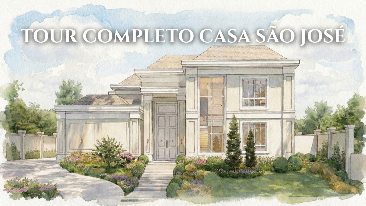 CASA NEOCLÁSSICA MODERNA DE 600M² | PROJETO COMPLETO COM CAPELA E ÁREA GOURMET INTEGRADA