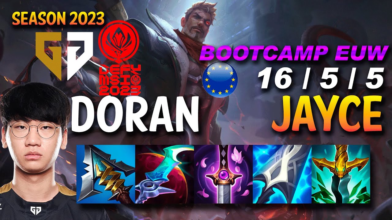 GEN Doran JAYCE vs DR. MUNDO Top - BOOTCAMP MSI 2023 - EUW Ranked