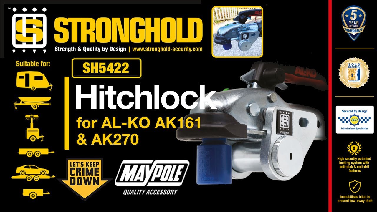 SH5422 Stronghold Hitchlock For ALKO AK161 & AK270 Hitches | Stronghold Security