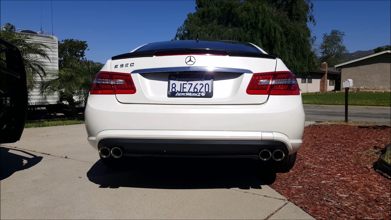 2011 Mercedes Benz E550 Coupe Custom Exhaust