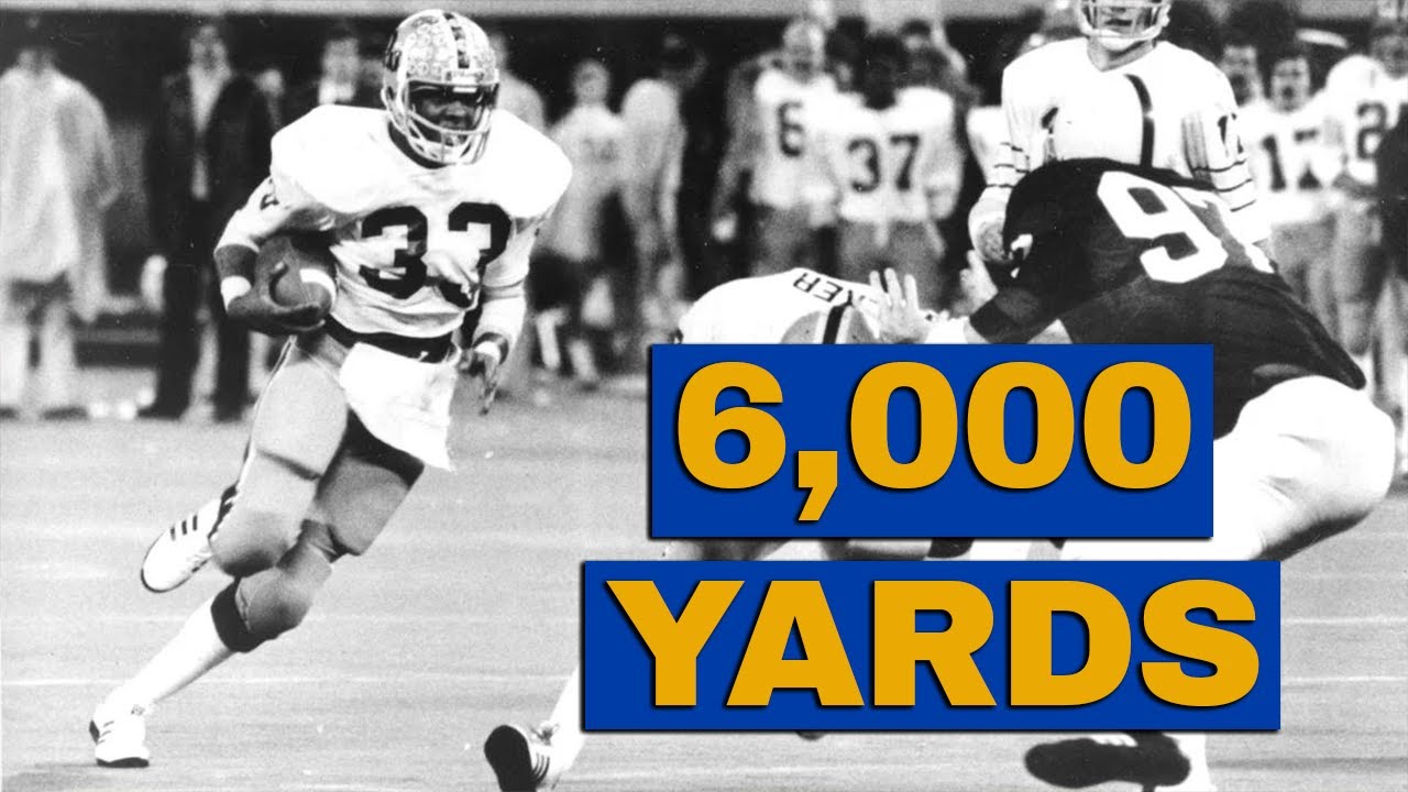Tony Dorsett becomes CFB's first 6,000-yard runner