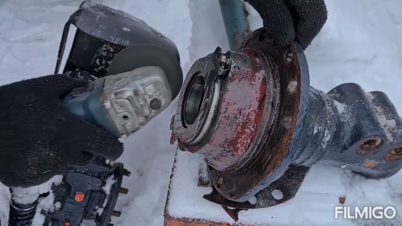 Внеплановый ремонт переднего моста трактора т40 ам.