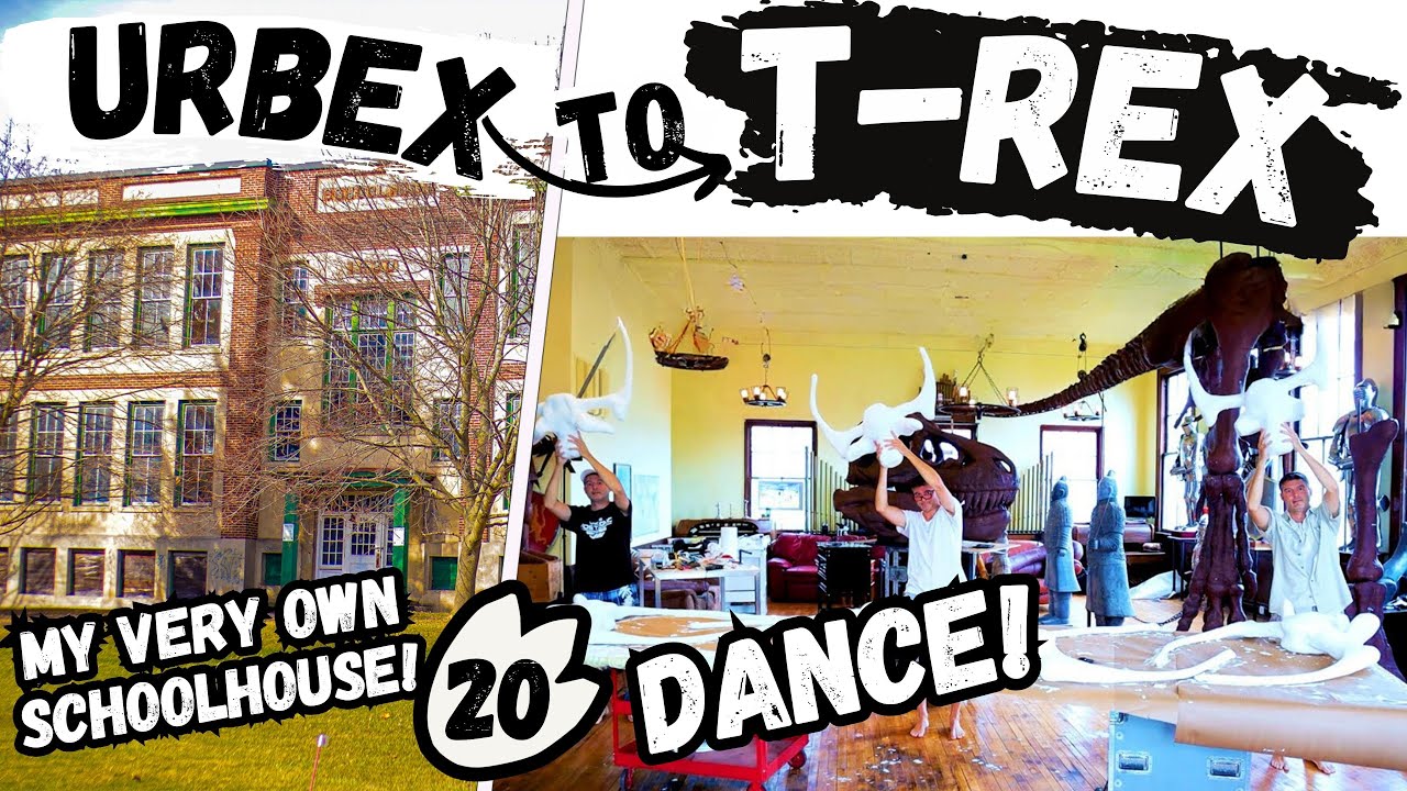 Building a Gigantic T-Rex Skeleton in My Schoolhouse: The Ultimate DIY Dino Project | Dance Video