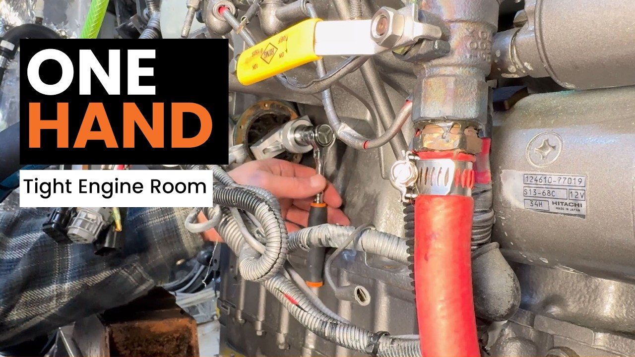 One-Handed Impeller Removal in a Tight Engine Room &mdash; ImpelPro in Action