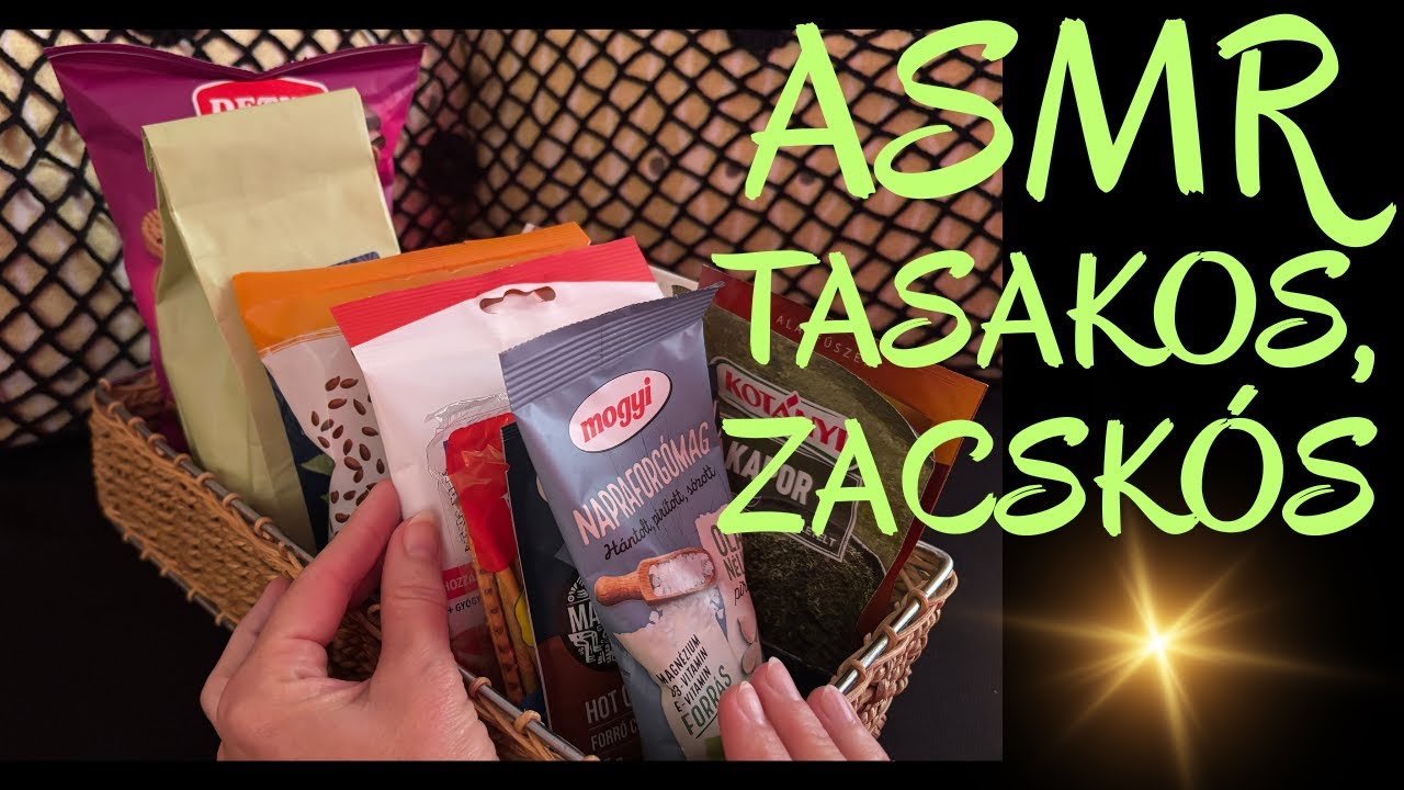 Magyar ASMR-Újabb ZACSKÓS/TASAKOS matatás🥰