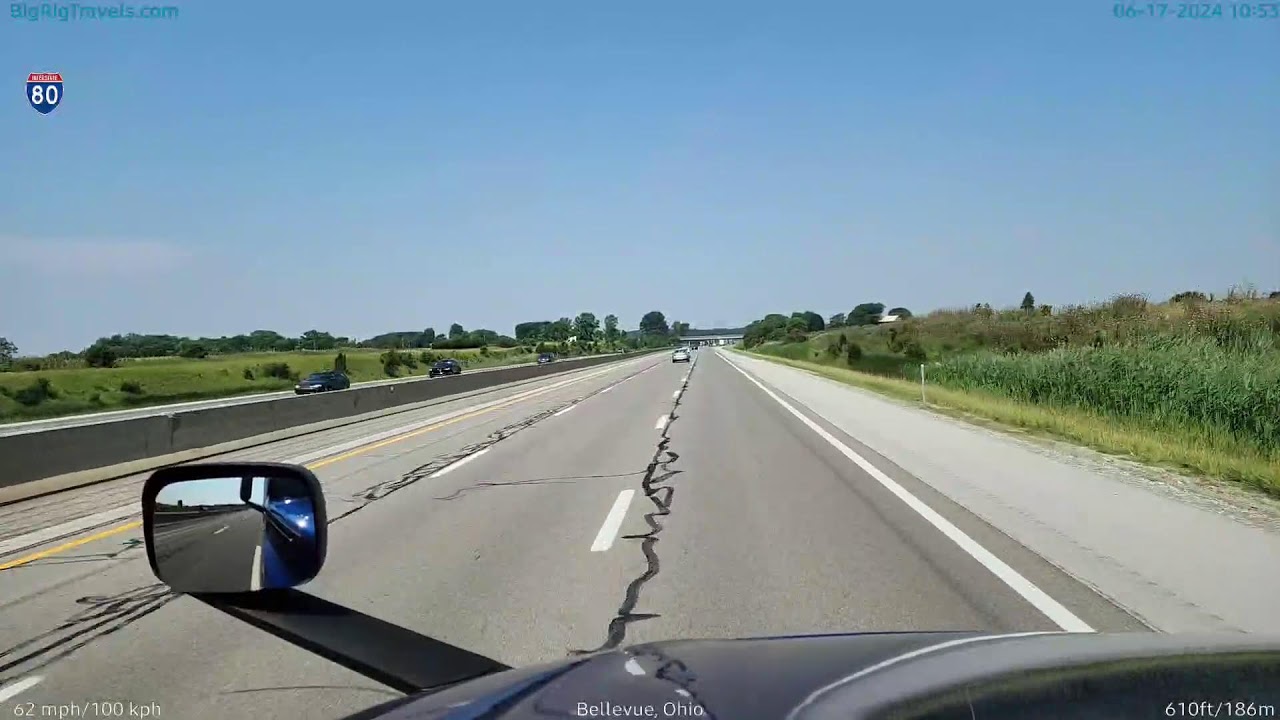 BigRigTravels LIVE: Twinsburg-Richfield OH, traveling across OH, next state IN (June 17)