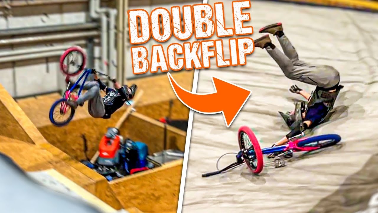 J'apprend DOUBLE BACKFLIP en BMX !