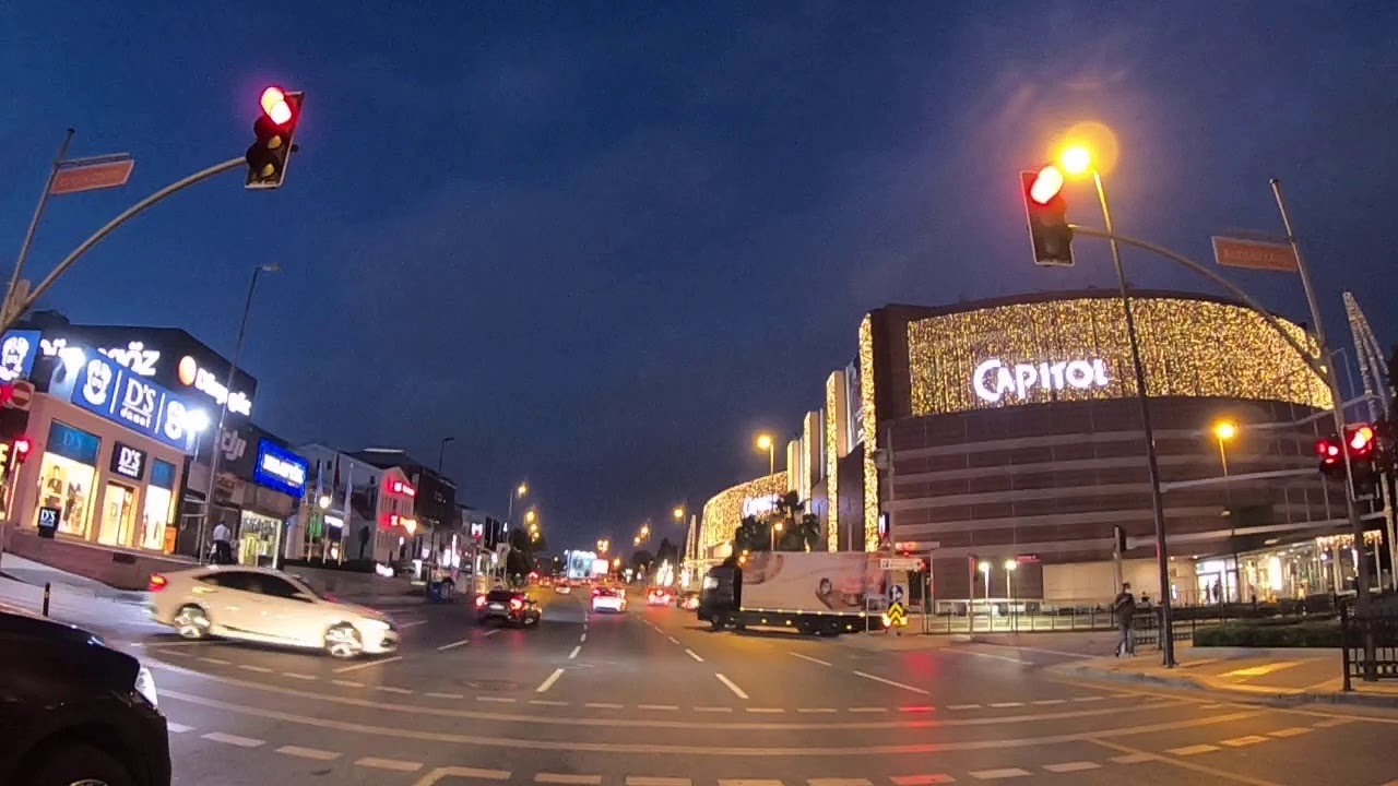 istanbul evening drive through
