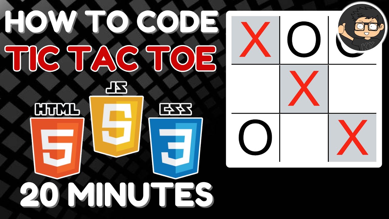 Code Tic Tac Toe Game in JavaScript HTML CSS