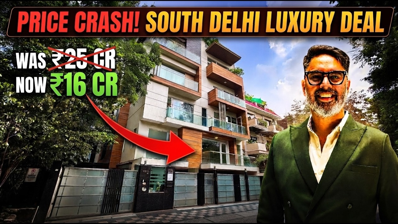 South Delhi Prices Have Dropped? 500-Yard Triplex in Safdarjung SDA for ₹16 Cr | Deal of the Year?