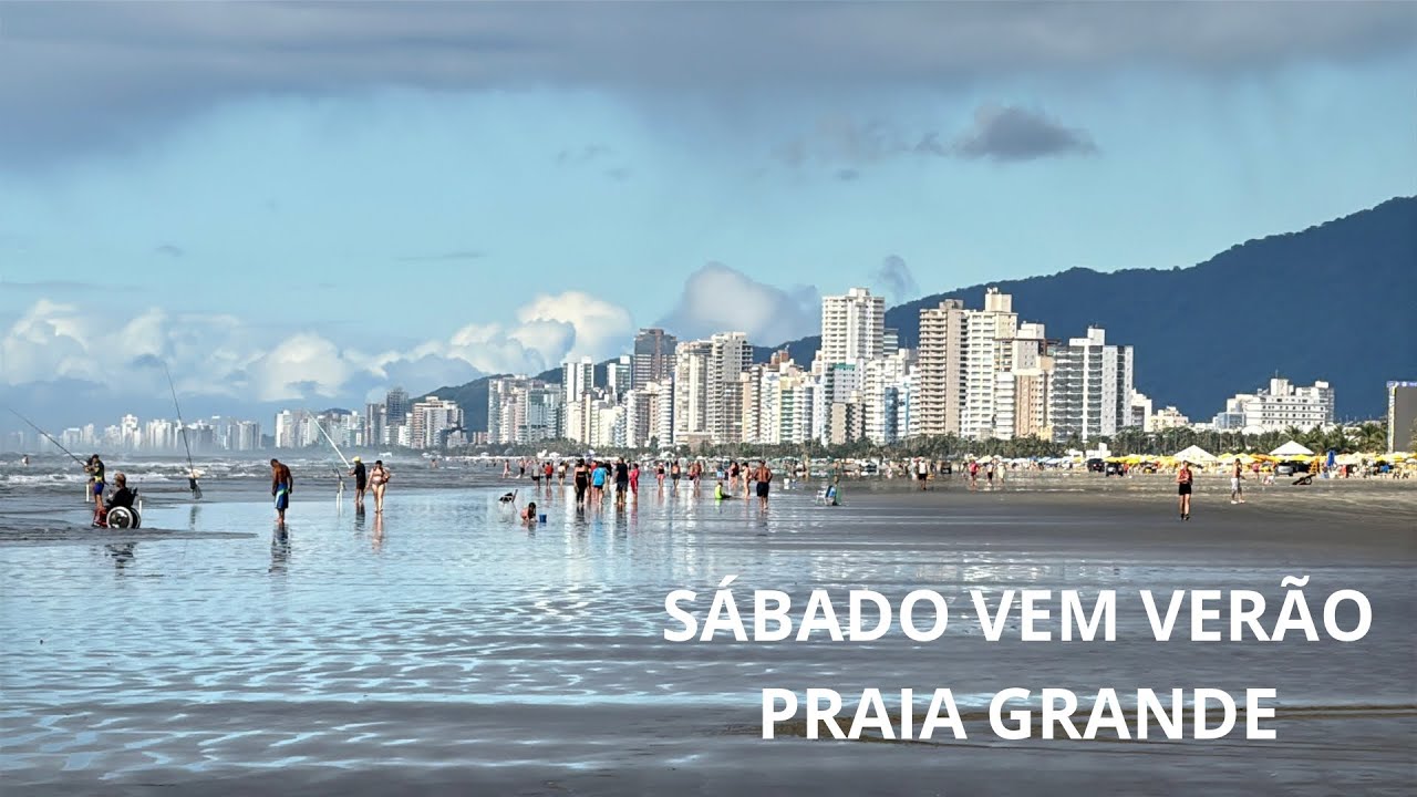 SÁBADO SOL CALOR VERÃO PRAIA GRANDE