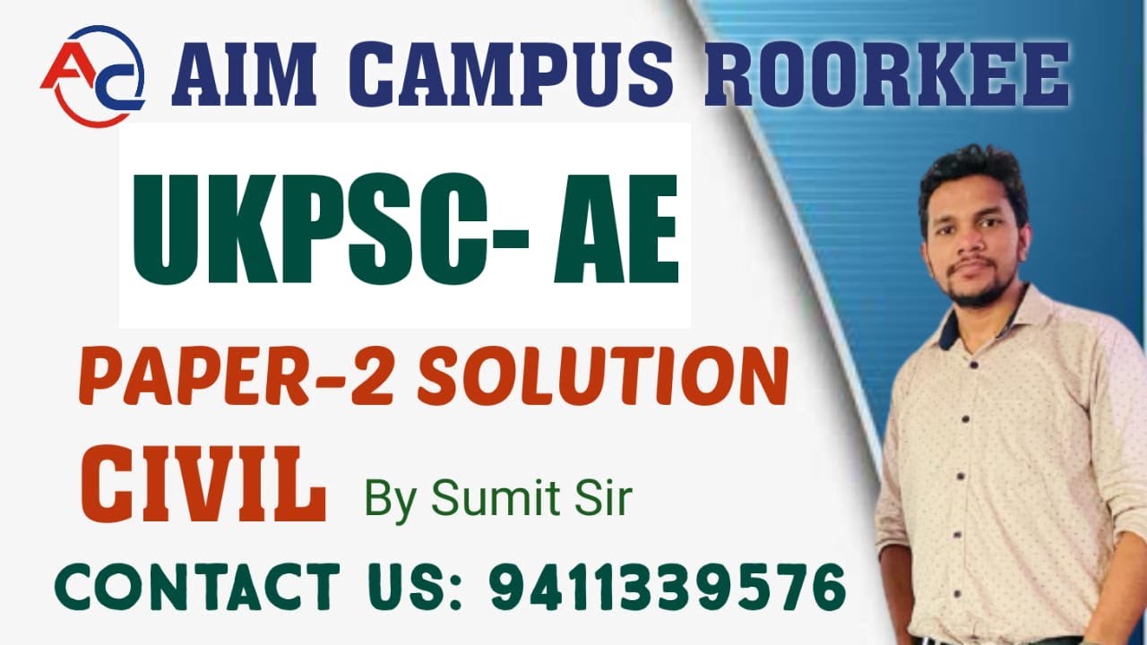 UKPSC AE 2022 PAPER 2 SOLUTION  PART 2 .
