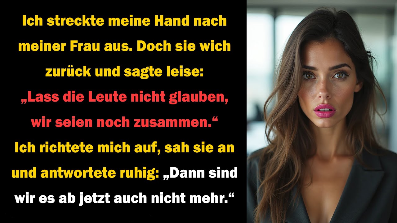 SIE ZOG IHRE HAND WEG UND SAGTE: „LASS SIE NICHT DENKEN, DASS WIR EIN PAAR SIND“ – ICH STAND AUF...