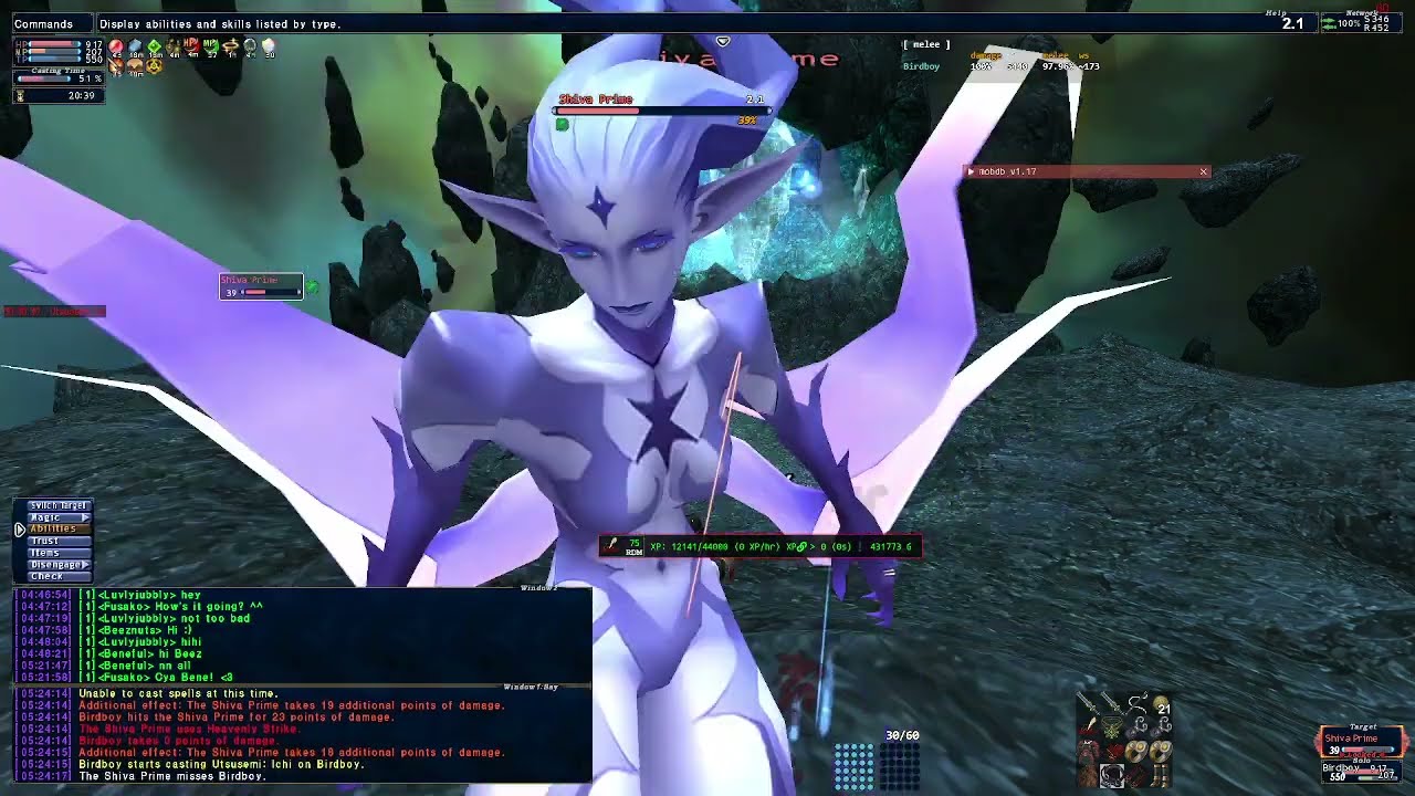 FFXI Horizon XI Red Mage Shiva solo fight