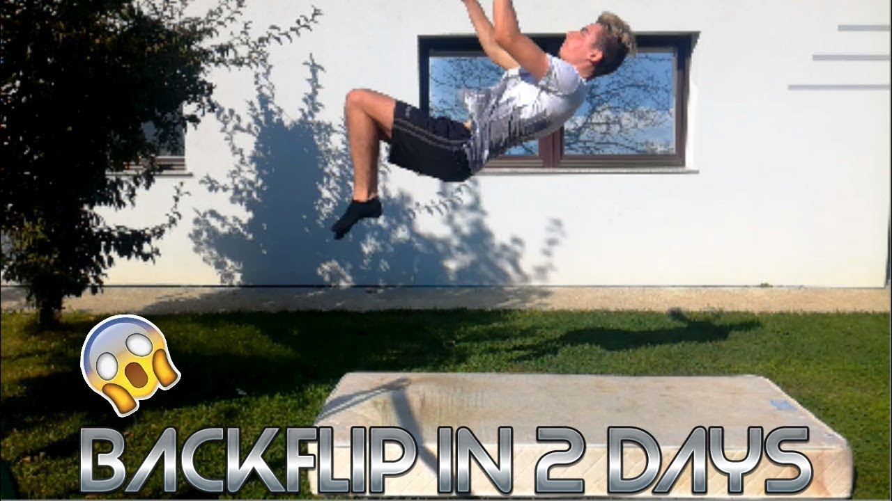 MY BACKFLIP PROGRESSION (I Learned A Backflip In 2 Days!)