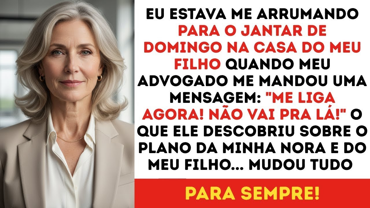 "NÃO VÁ NESSE JANTAR" disse meu advogado… o que ele descobriu sobre meu FILHO me destruiu