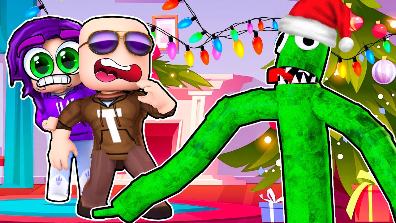 Я ходил в гости к Грину на праздники! | Roblox (Rainbow Friends)