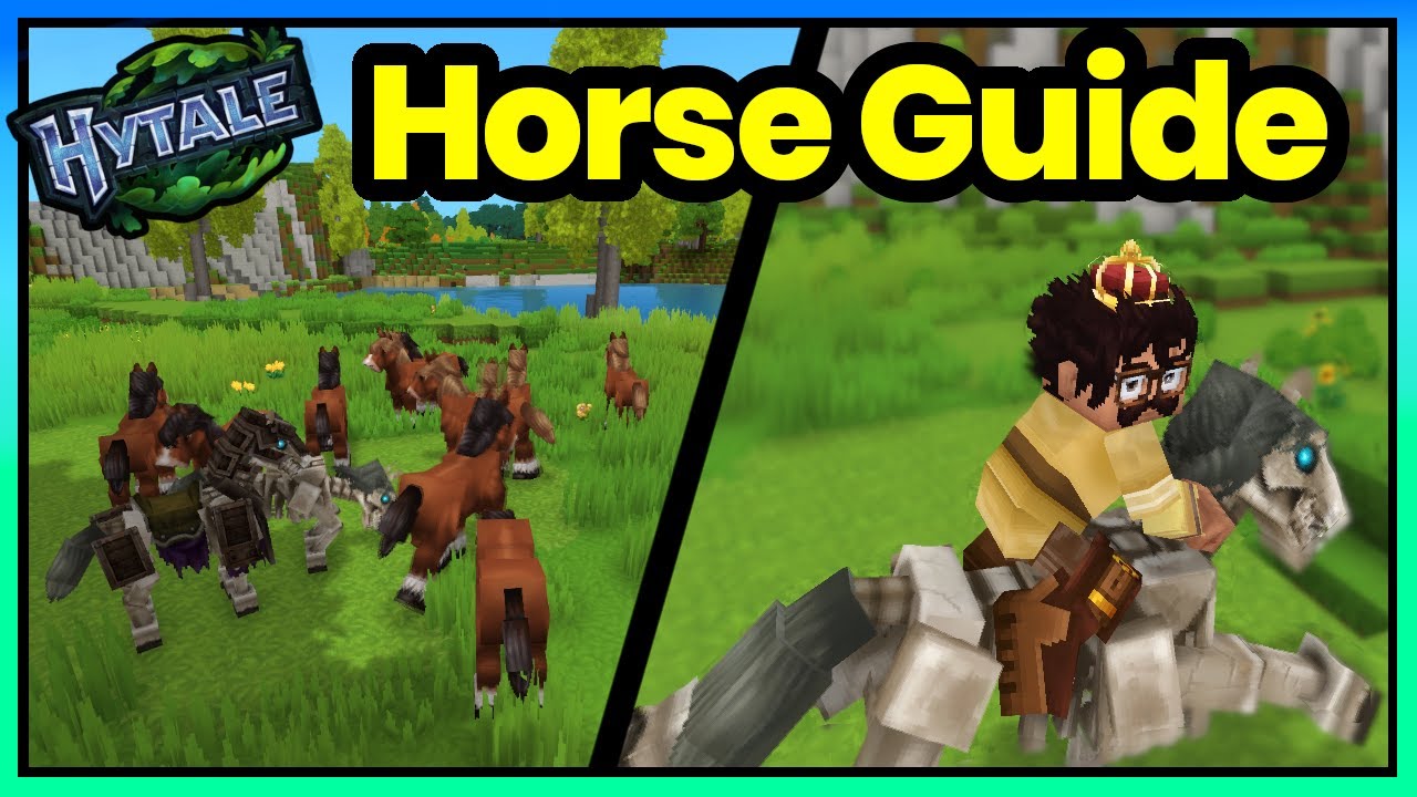 How to Tame and Ride Horses in Hytale