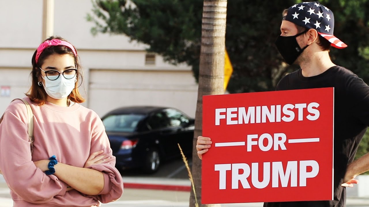 Феминистки за розыгрыш Трампа (атакованы SJW)