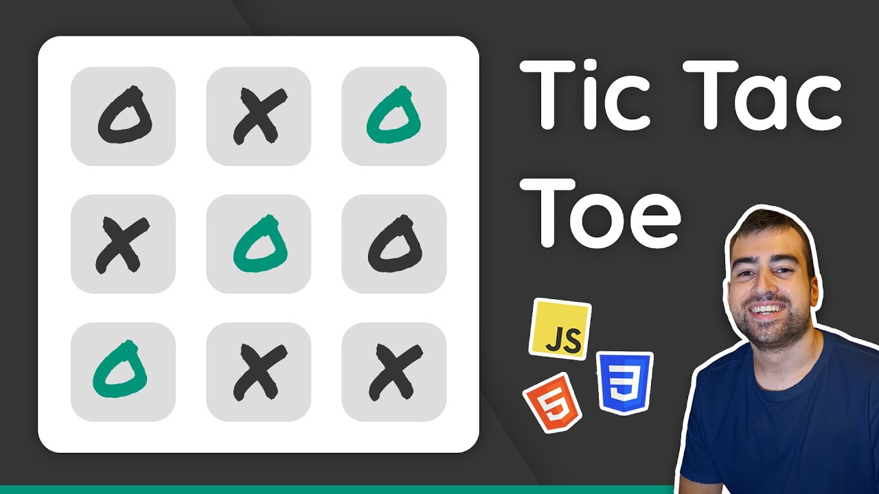 Building a Tic-Tac-Toe Game with HTML, CSS & JavaScript Tutorial For Beginners (Project)