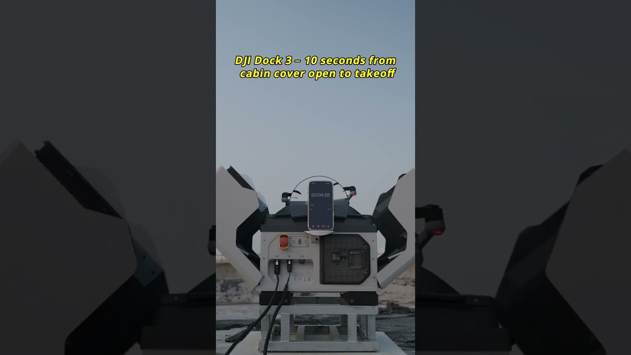 DJI Dock 3 przechodzi ze stanu zamkniętego do lotu w zaledwie 10 sekund ⚡ Zobacz, jak to się dzieje