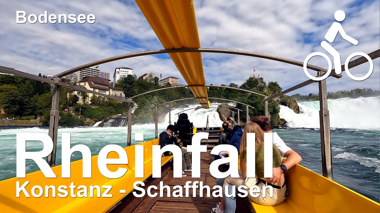 Radtour von Konstanz nach Schaffhausen zum Rheinfall | Bodensee | 4K