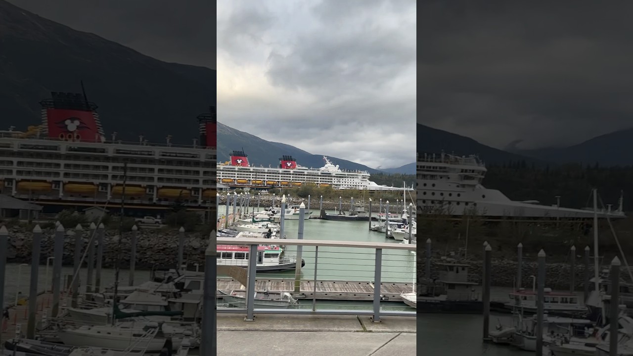What do the cruise ports look like in Skagway Alaska? 