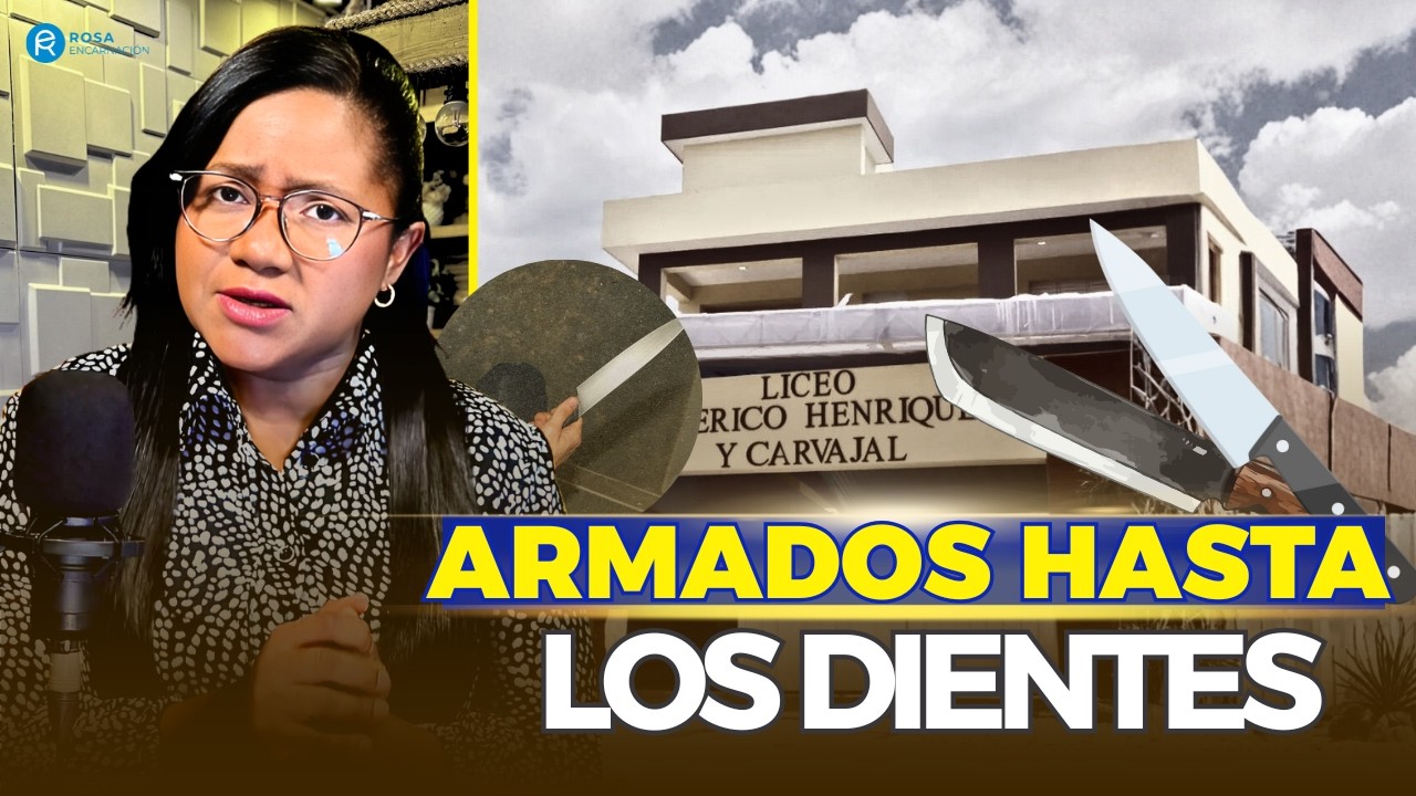 EL ARSENAL QUE CARGABAN NIÑOS DE UNA ESCUELA