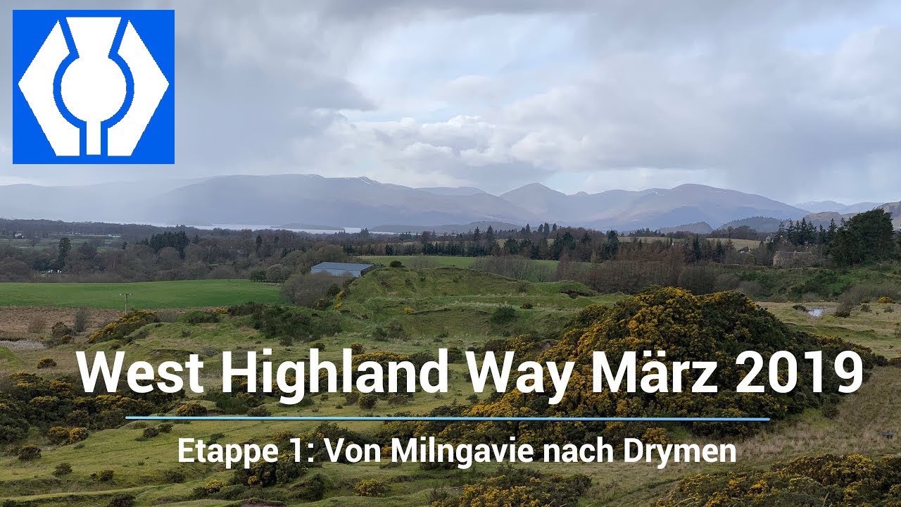 Allein auf dem West Highland Way - Etappe 1: Von Milngavie nach Drymen