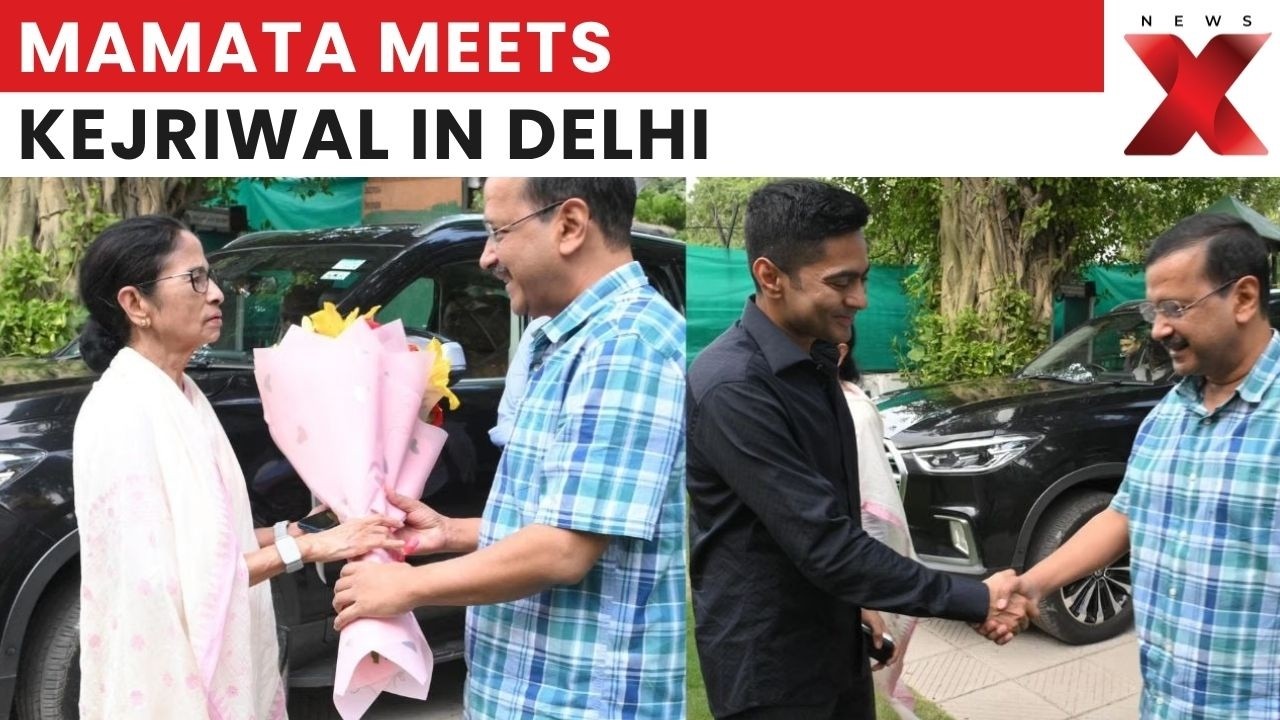 Mamata Banerjee Meets Arvind Kejriwal Ahead Of INDIA Alliance Meeting In Delhi