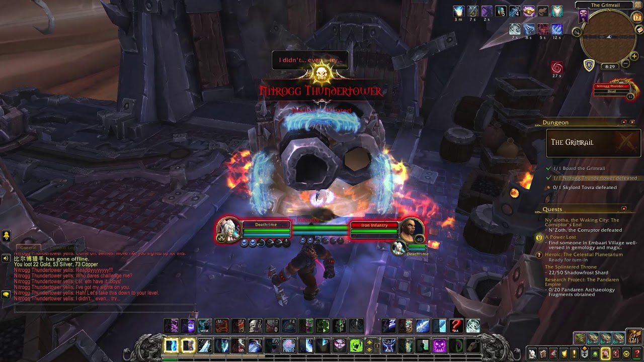 9.0 Shadowlands Prepatch - Grimrail Depot Mythic Solo (REDUCED Raw Gold)