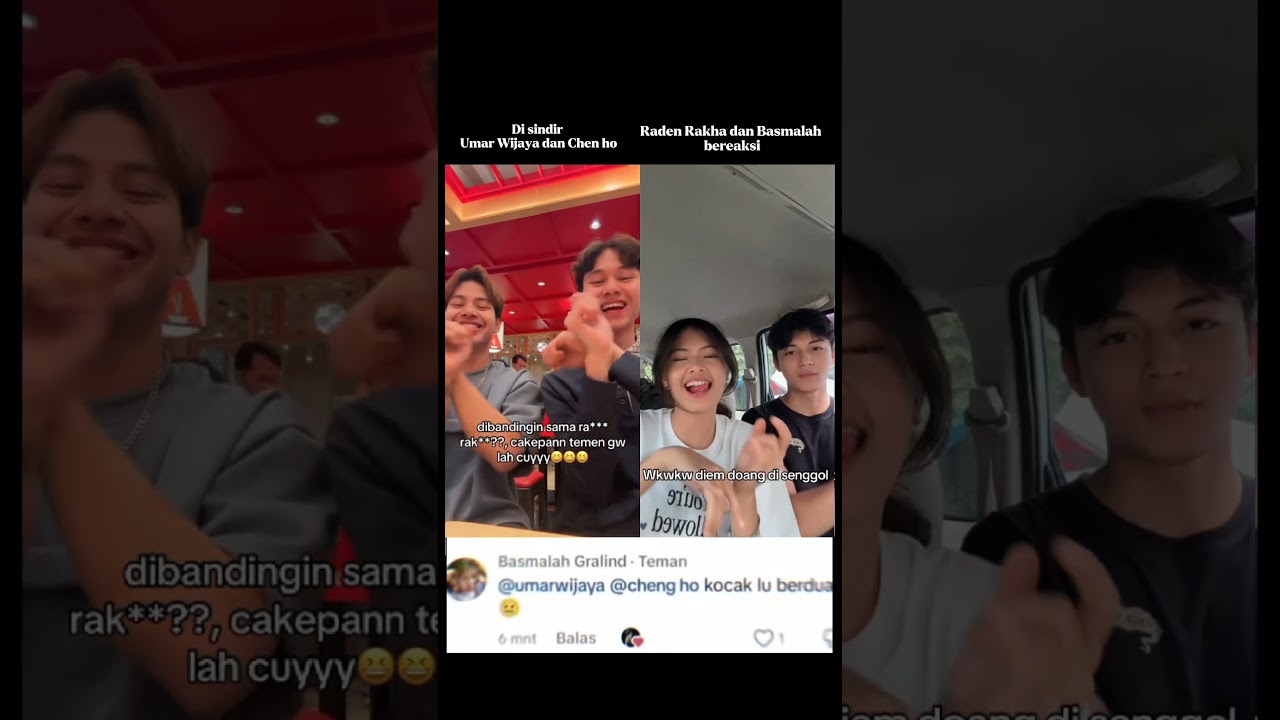 Raden Rakha di senggol tiktoker Umar Wijaya dan Cheng ho  #basmalahgralind #radenrakha