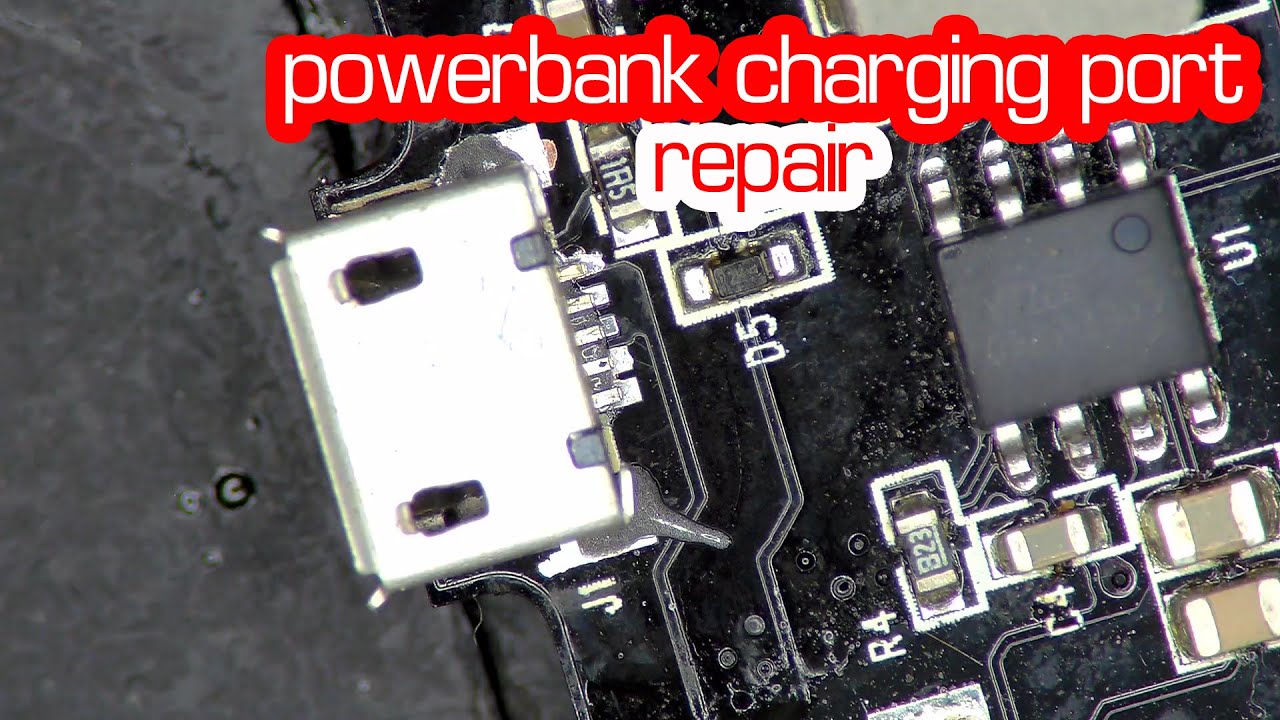 Powerbank charging port repair