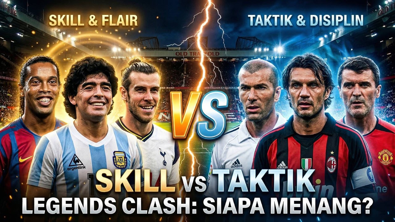 Ronaldinho & Maradona vs Zidane & Maldini… Hasilnya GILA! ⚽️ Super Legends Clash PES 2021